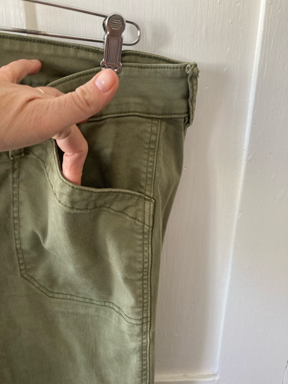 torrid Olive-Green Straight Leg Utility Pants - Picture 4 of 7